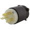 Ac Works Straight Blade Plug, 5-20P, 20 A, 125V AC, 2 Pole, Screw Terminals, Grounded AS520P - alternate 1